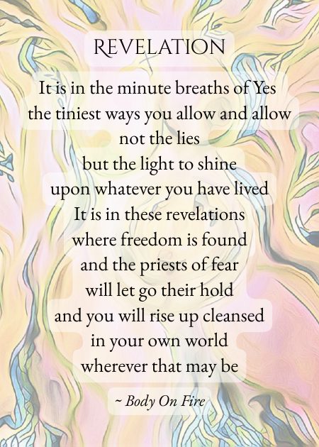 Revelation — from Body On Fire