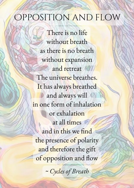 Opposition and flow — from Cycles of Breath