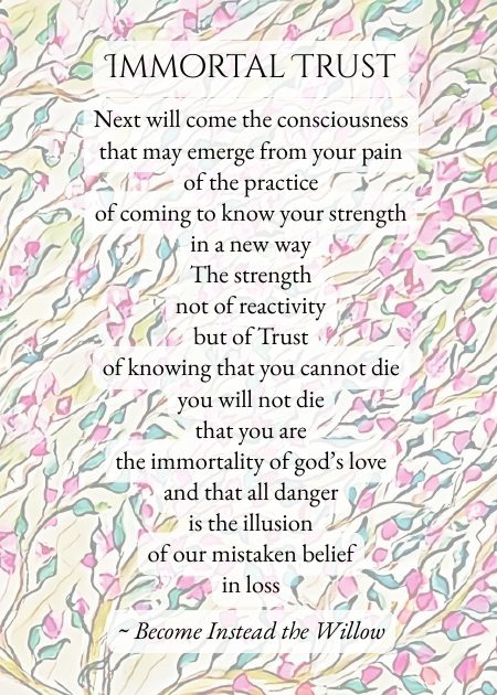 Immortal Trust — from Become Instead the Willow