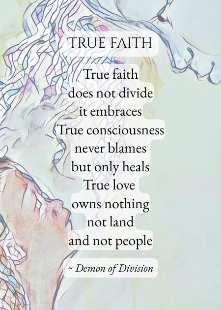 True faith — from Demon of Division