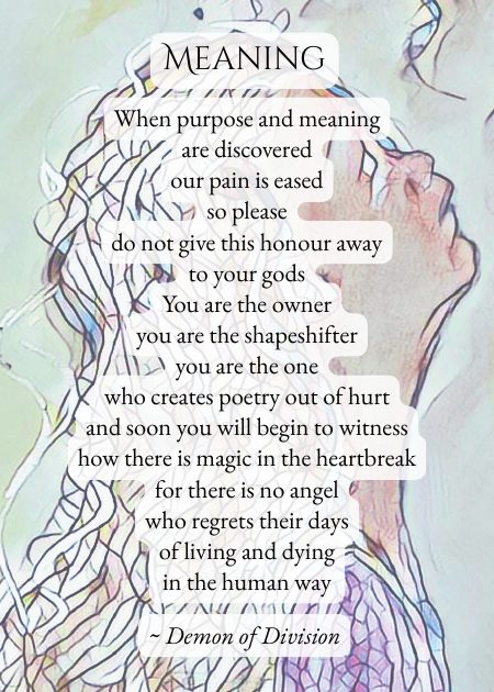 Meaning — from Demon of Division