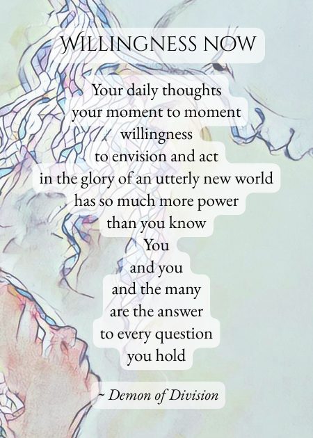 Willingness now — from Demon of Division