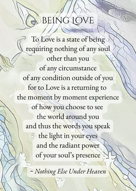 being Love — from Nothing Else Under Heaven